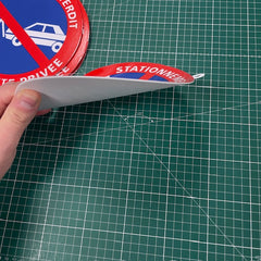 Panneau “Stationnement Interdit – Propriété Privée” – Ø 200 mm – PVC 1 mm – Lot de 1, 3, 5 ou 10-4