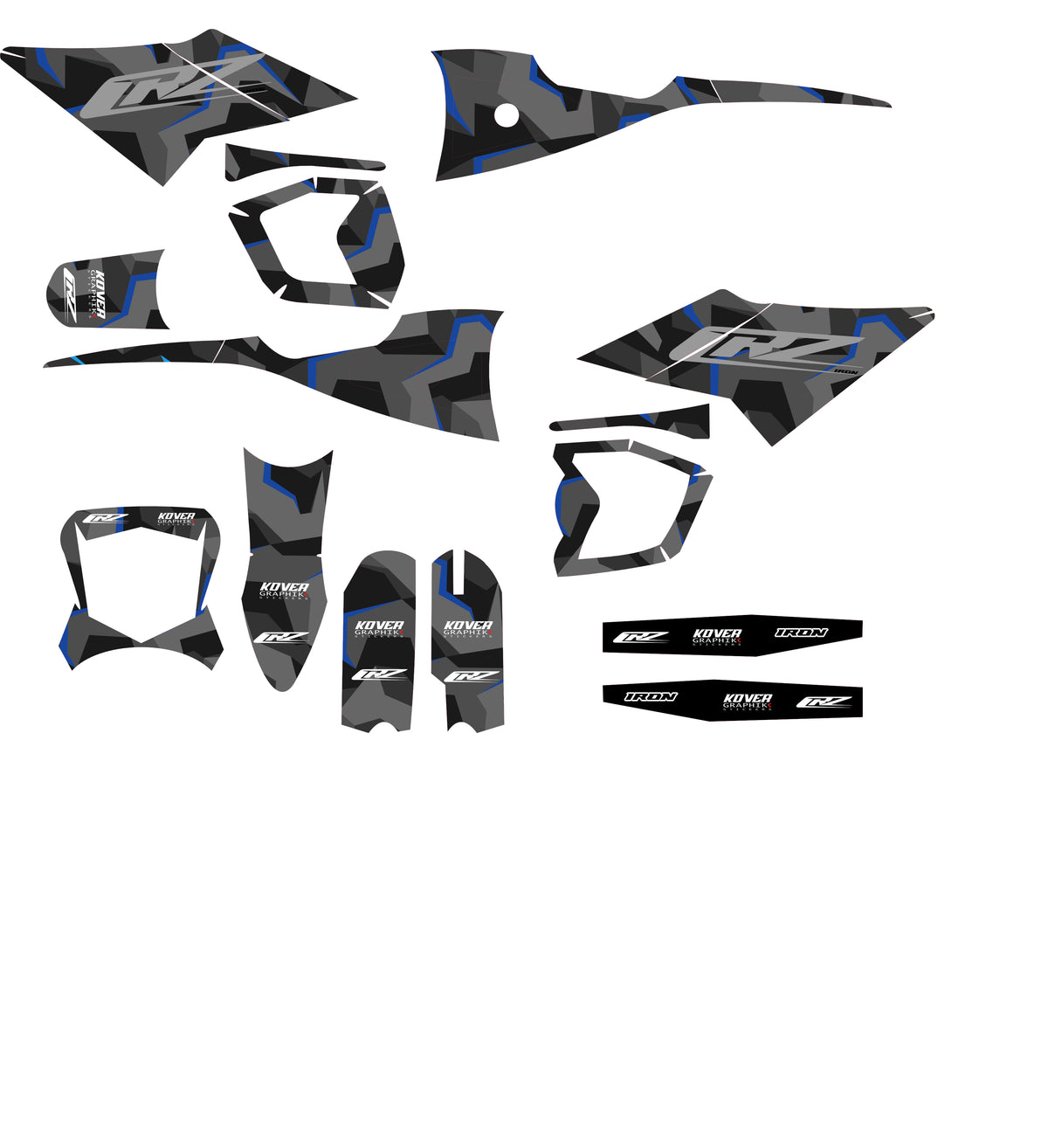 Kit déco CRZ Iron camo blue – 2500W, 5000W et 6000W-2
