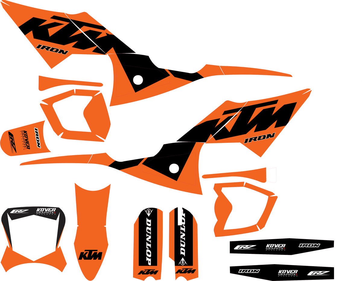 Kit déco CRZ Iron orange ktm – 2500W, 5000W et 6000W