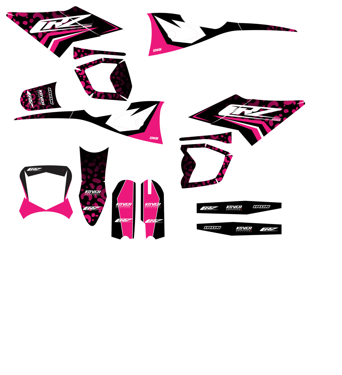 Kit déco CRZ Iron Rose leopard – 2500W, 5000W et 6000W-2