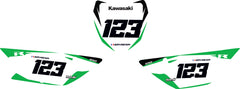 Fond de plaque cross Kawasaki KLX 110 2010 2013 personnalisé-3