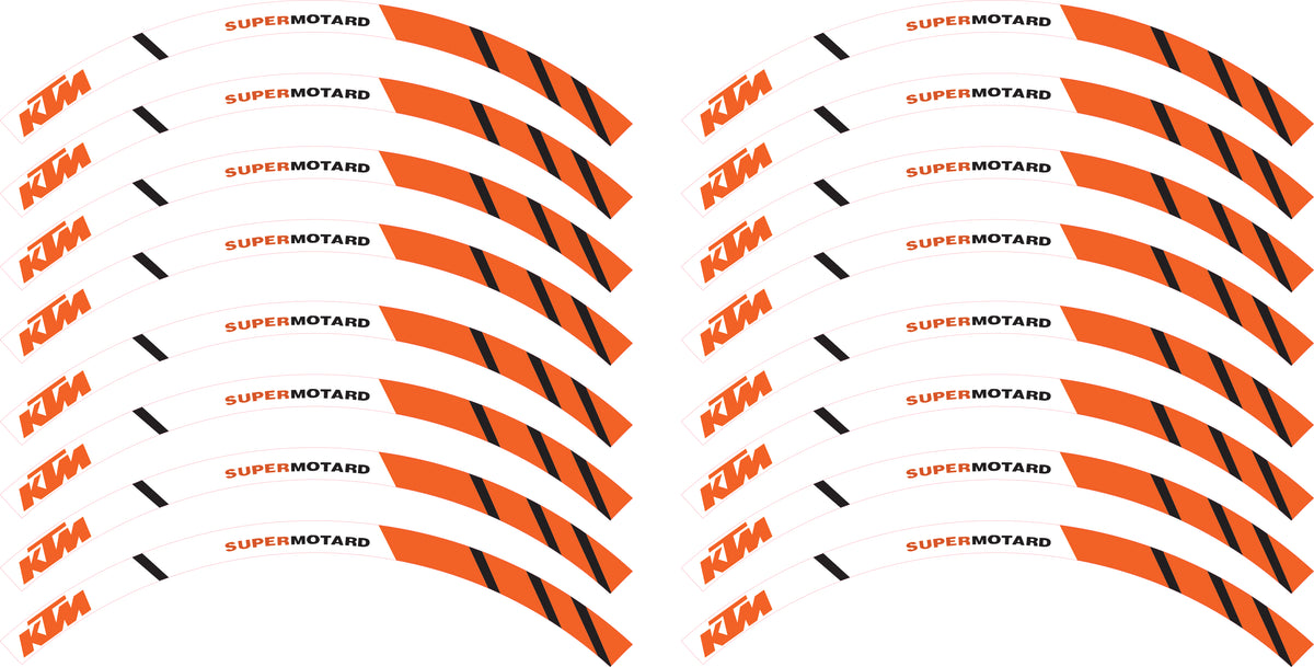 Kit déco jantes KTM – Supermotard