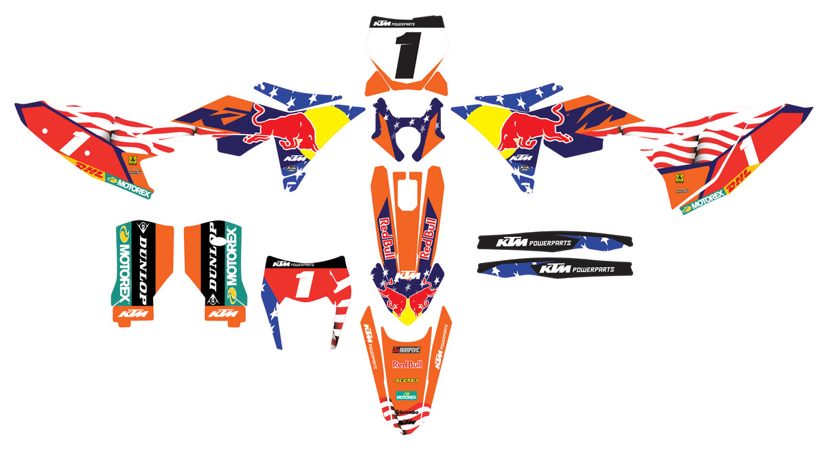 Kit Déco KTM Red Bull RedBud – EXC / EXC-F / SX / SX-F-2