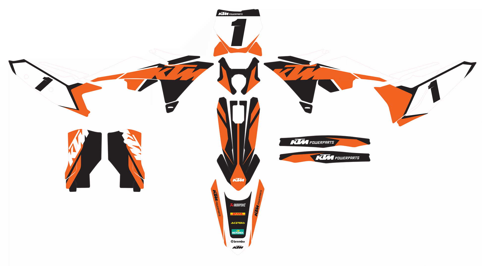 Kit déco KTM SX-F 2024 2025 2026 – Design Factory PowerParts-2
