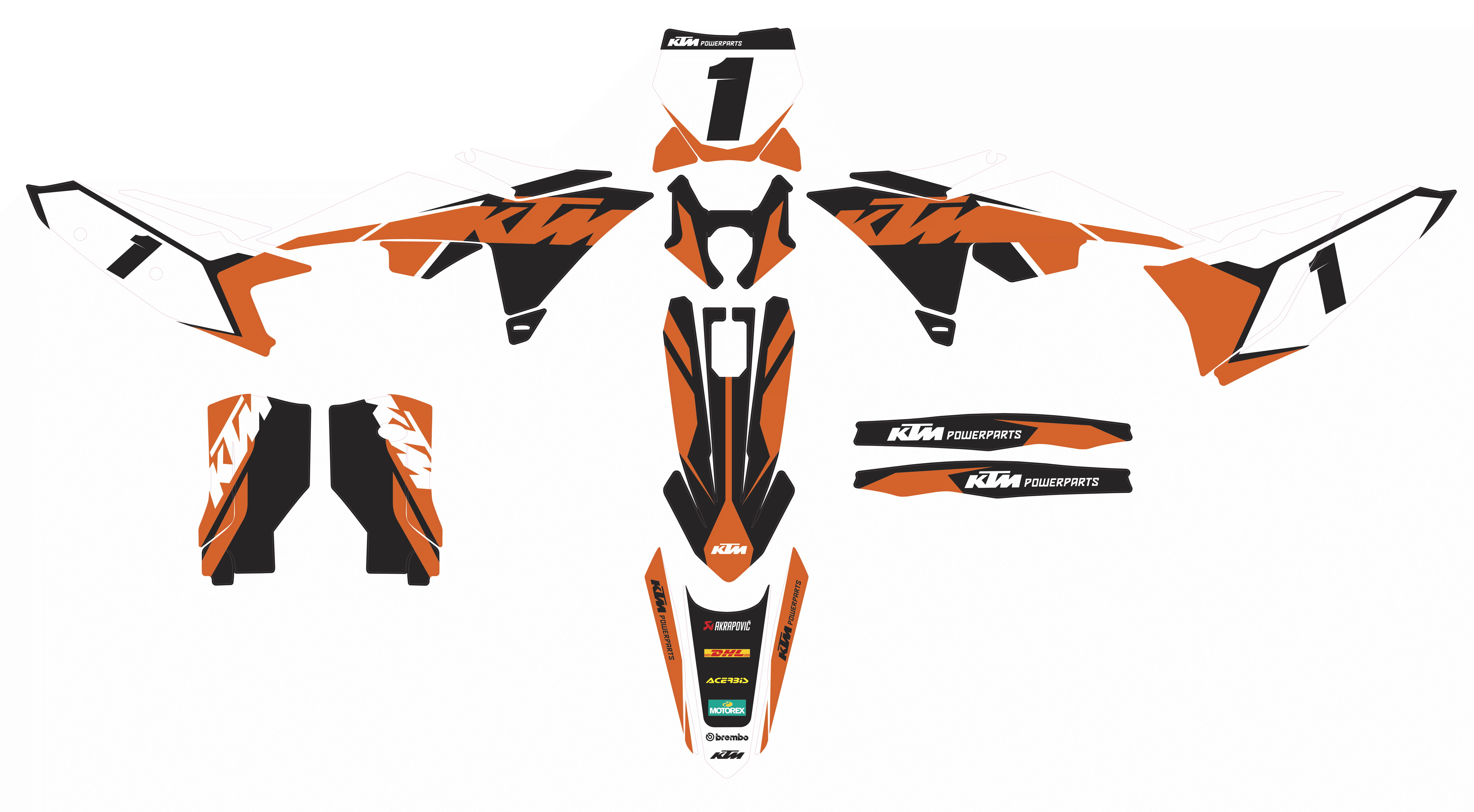 Kit déco KTM SX-F 2024 2025 2026 – Design Factory PowerParts