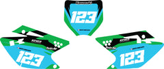 Fond de plaque cross Kawasaki KXF 250 2006 2008 personnalisé-2