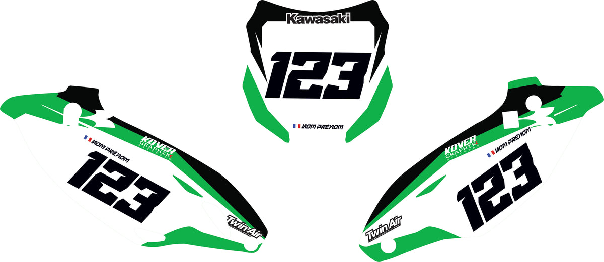 Fond de plaque cross Kawasaki KXF 250 2015 personnalisé-3