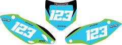 Fond de plaque cross Kawasaki KXF 450 2012 2013 personnalisé-2