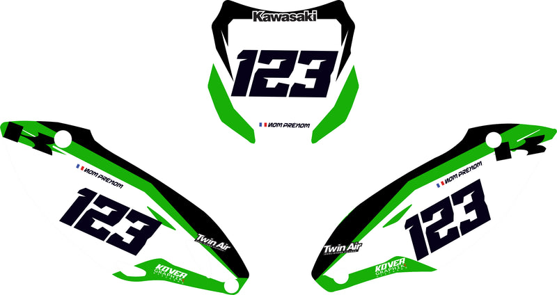 Fond de plaque cross Kawasaki KXF 450 2015 personnalisé-3