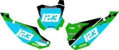 Fond de plaque cross Kawasaki KX 2024 2025 personnalisé-2