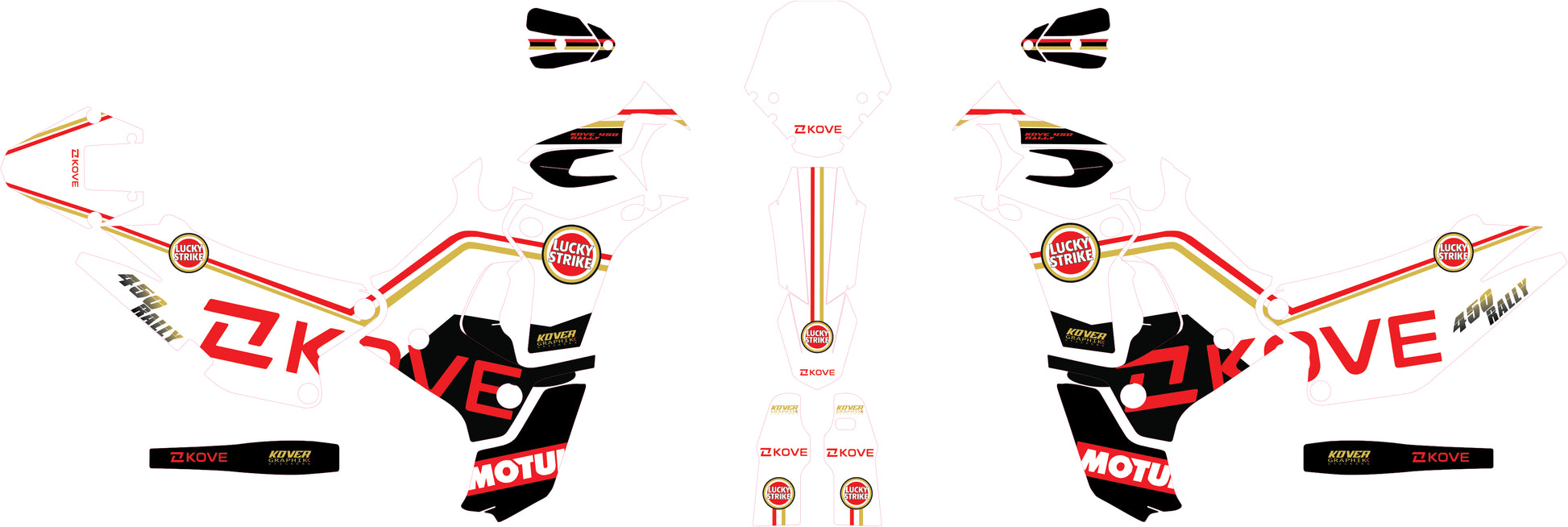 Kit gráfico para Yamaha YZ 125/250 2015-2020 – Design Factory Blue | Kover Graphik-2