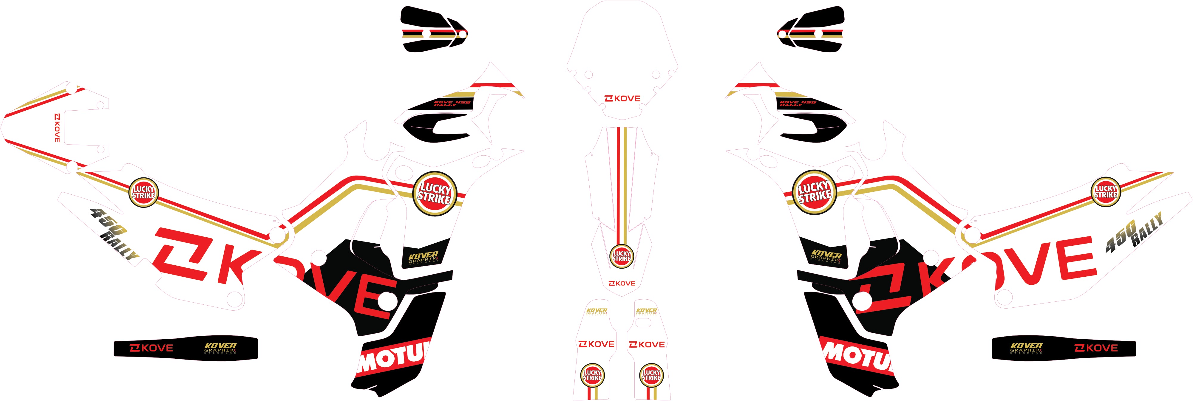 Kit gráfico para Yamaha YZ 125/250 2015-2020 – Design Factory Blue | Kover Graphik-2