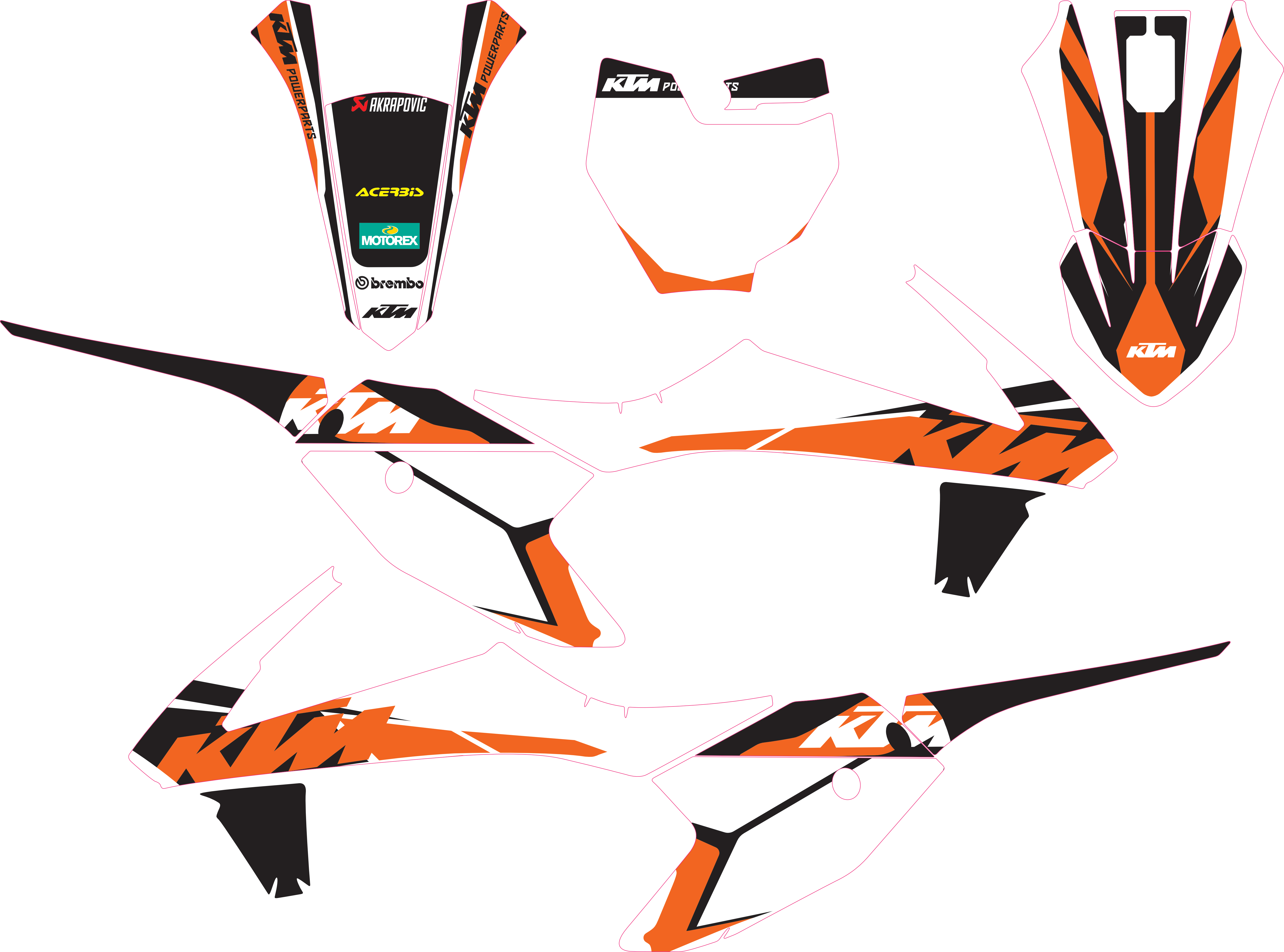 Kit déco KTM SX 50 2016-2023 – Design Factory PowerParts
