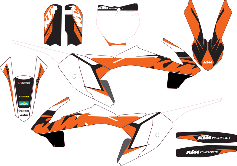 Kit déco KTM SX 65 2016-2024 – Design Factory PowerParts-2