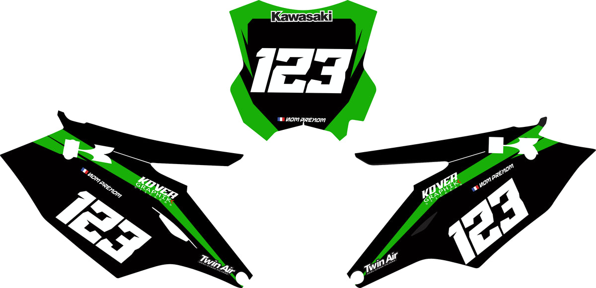 Fond de plaque cross Kawasaki KXF 450 2016 personnalisé-2