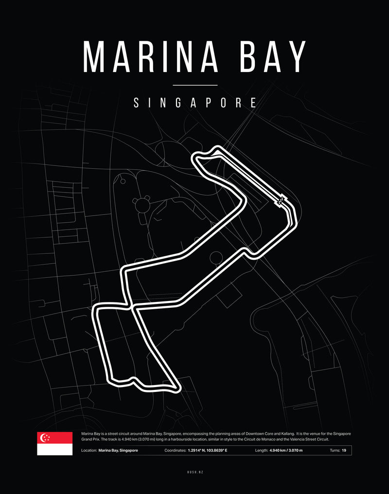 Poster Marina Bay – Singapore | F1 Track Map-2