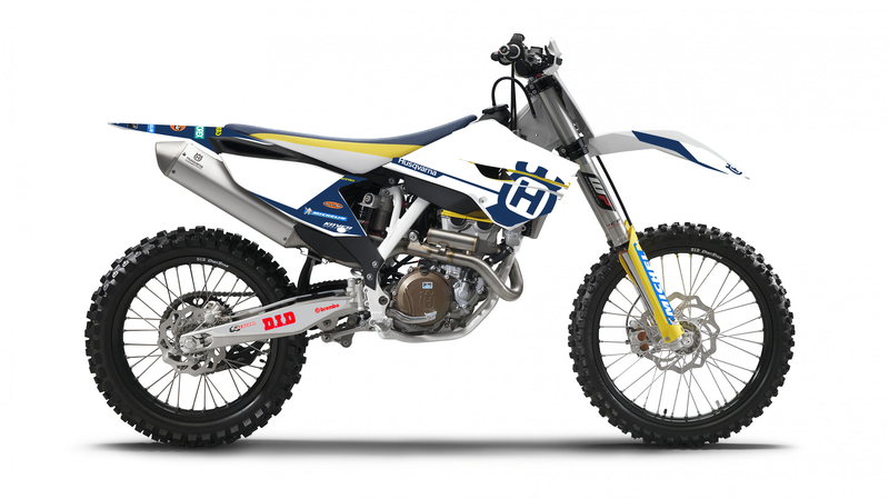 Kit déco Husqvarna TE & FE 250 à 501 (2014–2016) – Design Enduro Factory Blue-1