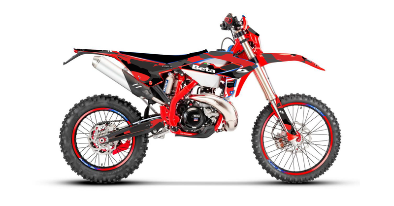 Kit déco Beta RR 125 à 480 (2T & 4T) 2023-2024 – Camo Rouge / Noir-1