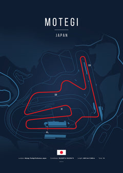 Poster Circuit de Motegi – Japon | Affiche MotoGP – Déco murale racing Kover Graphik-2