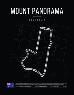 Poster Circuit Mount Panorama – Australia | F1 Track Map-2