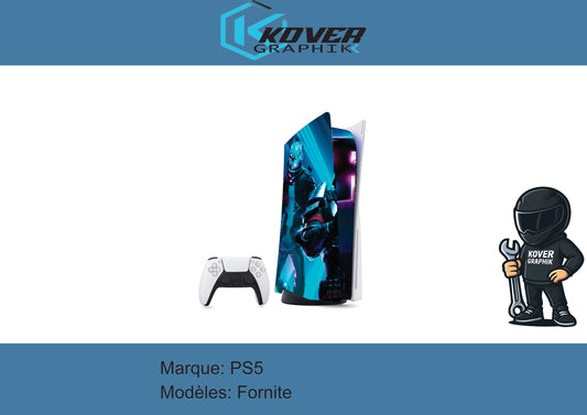 Skin PS5 Fortnite – Sticker Vinyle Premium Console + Manette