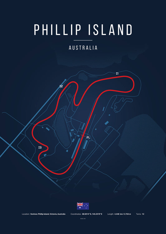 Poster Circuit de Portimão – Portugal | Affiche MotoGP – Déco murale racing Kover Graphik