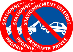 Sticker Stationnement Interdit – Propriété Privée – Pictogramme officiel – Plusieurs tailles & lots-5