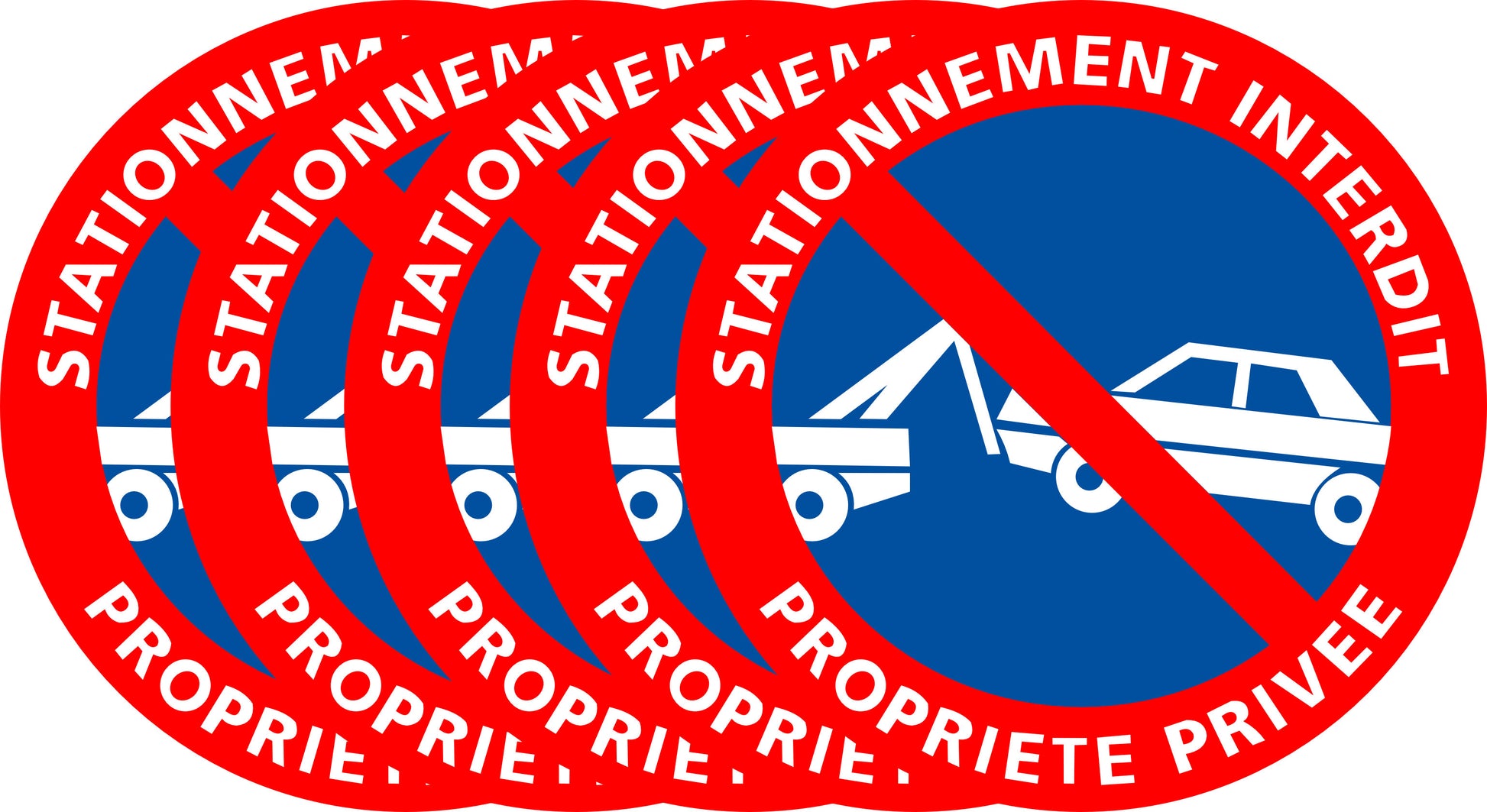 Sticker Stationnement Interdit – Propriété Privée – Pictogramme officiel – Plusieurs tailles & lots-6