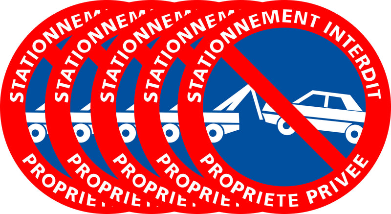 Sticker Stationnement Interdit – Propriété Privée – Pictogramme officiel – Plusieurs tailles & lots-6