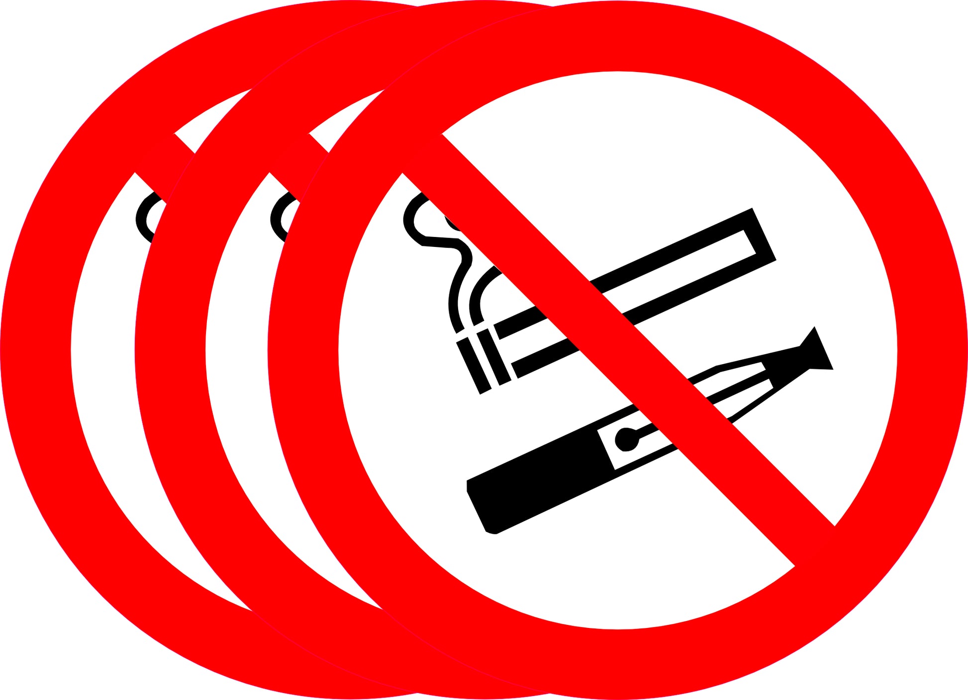 Sticker Interdit de fumer et vapoter. Pictogramme officiel, tailles 10, 15 ou 20 cm. Lots de 1, 3, 5 ou 10. Idéal entreprises, commerces et lieux publics.-2