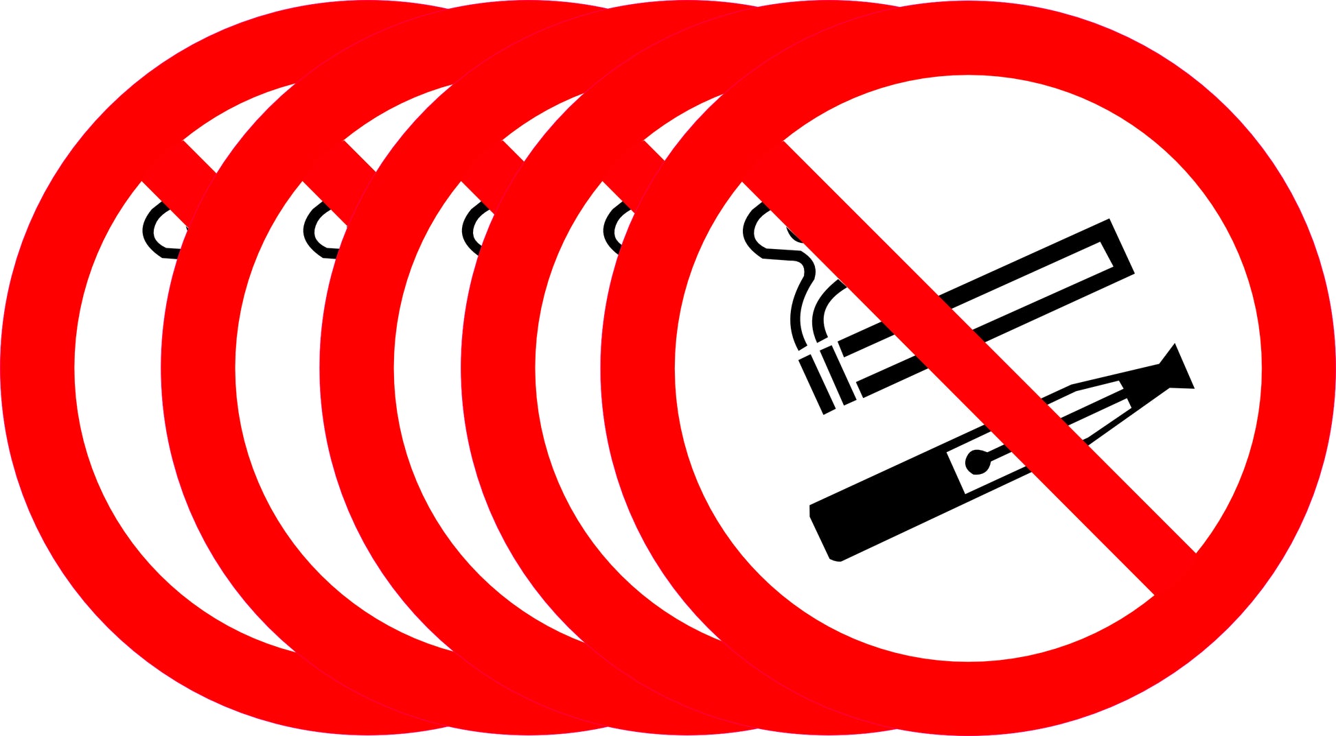 Sticker Interdit de fumer et vapoter. Pictogramme officiel, tailles 10, 15 ou 20 cm. Lots de 1, 3, 5 ou 10. Idéal entreprises, commerces et lieux publics.-3