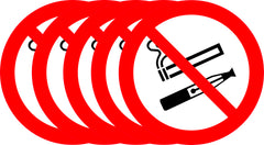 Sticker Interdit de fumer et vapoter. Pictogramme officiel, tailles 10, 15 ou 20 cm. Lots de 1, 3, 5 ou 10. Idéal entreprises, commerces et lieux publics.-3