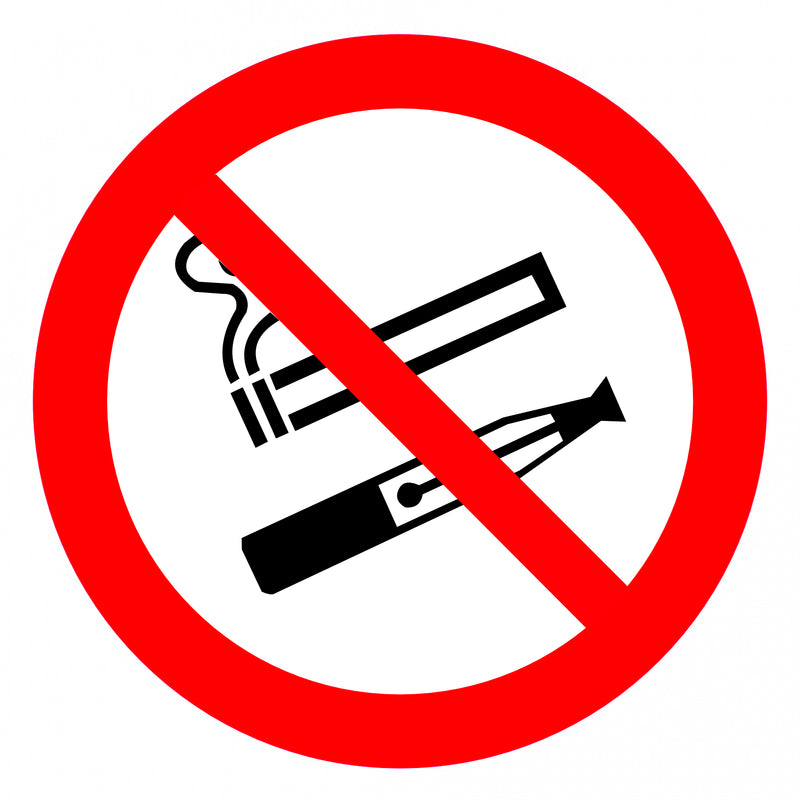 Sticker Interdit de fumer et vapoter. Pictogramme officiel, tailles 10, 15 ou 20 cm. Lots de 1, 3, 5 ou 10. Idéal entreprises, commerces et lieux publics.-1
