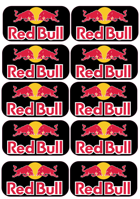 Stickers compatibles Red Bull – Planche Autocollants Moto, Casque & Racing | Vinyle Premium