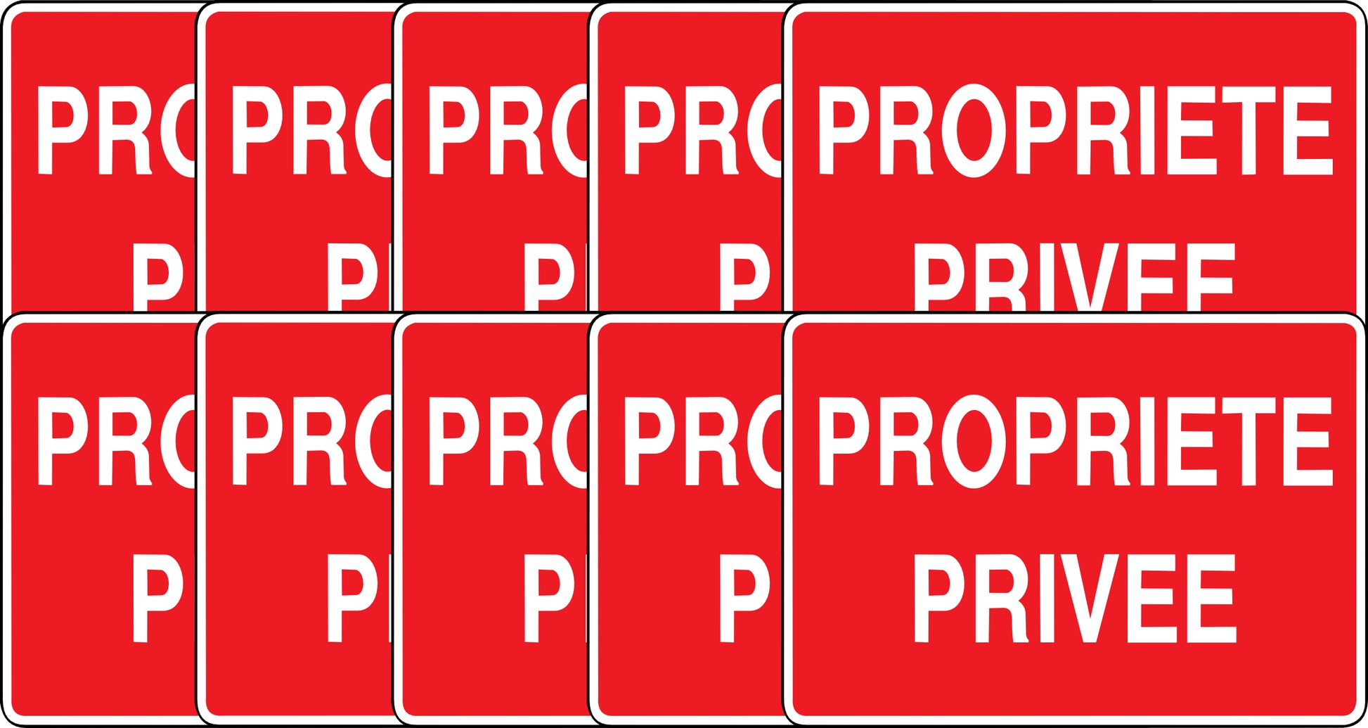 Sticker Propriété Privée – Interdiction d’Accès – Signalétique Extérieure | Kover Graphik-4