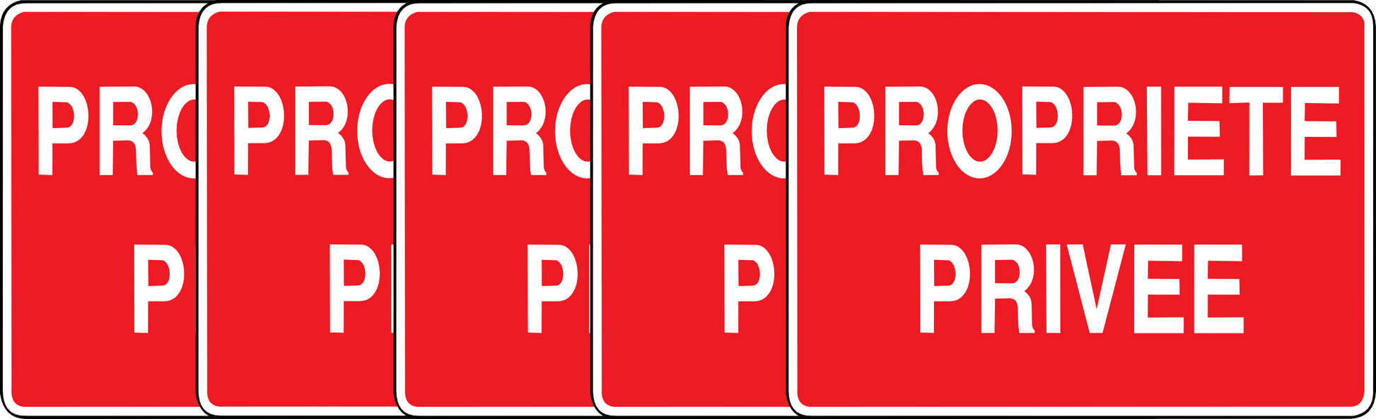 Sticker Propriété Privée – Interdiction d’Accès – Signalétique Extérieure | Kover Graphik-3