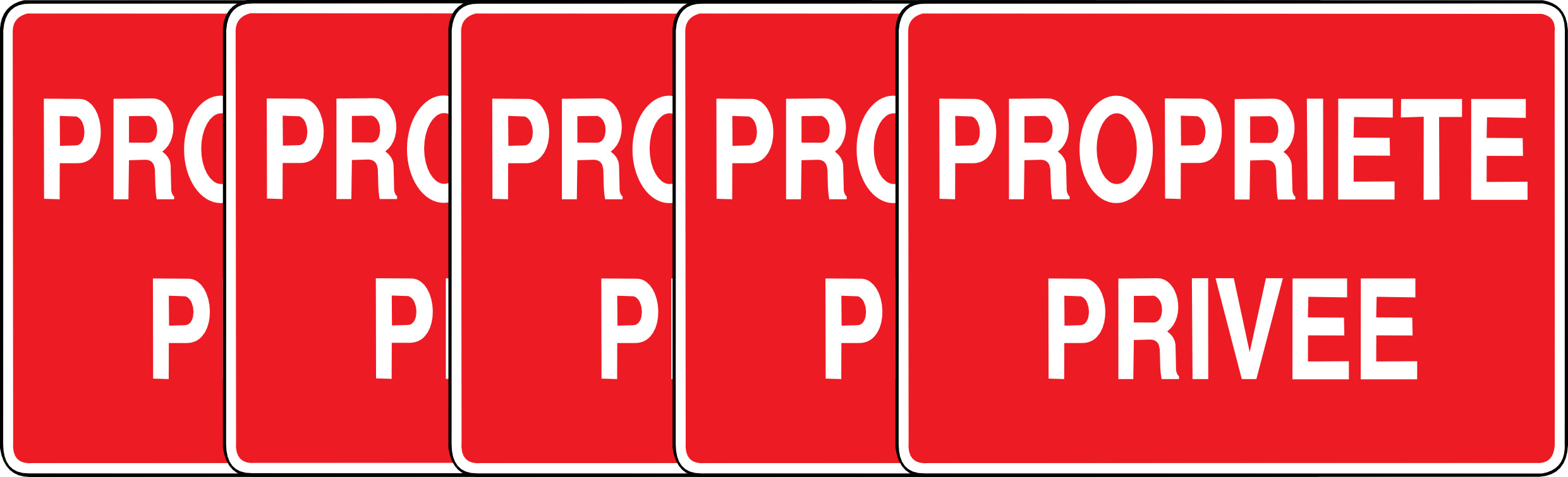 Sticker Propriété Privée – Interdiction d’Accès – Signalétique Extérieure | Kover Graphik-3