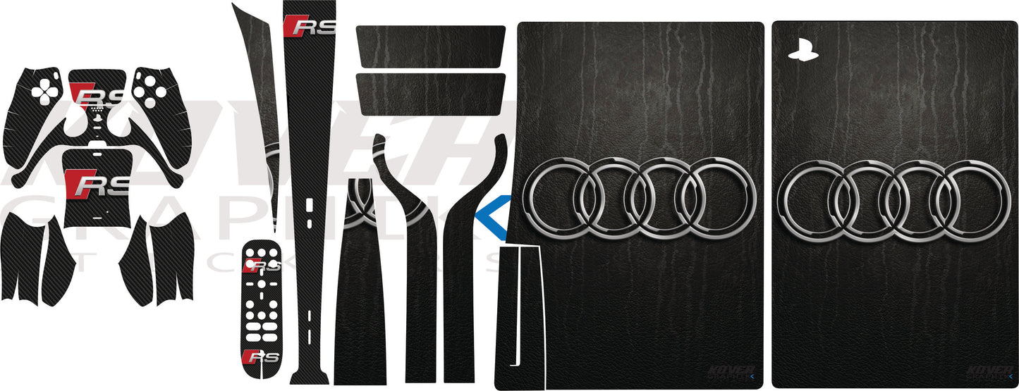 Skin PS5 Audi RS – Kit déco personnalisé PlayStation 5 | Kover Graphik