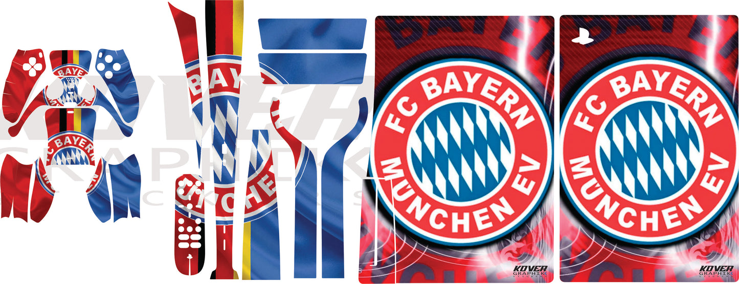 Skin PS5 Bayern Munich – Kit déco personnalisé PlayStation 5 | Kover Graphik