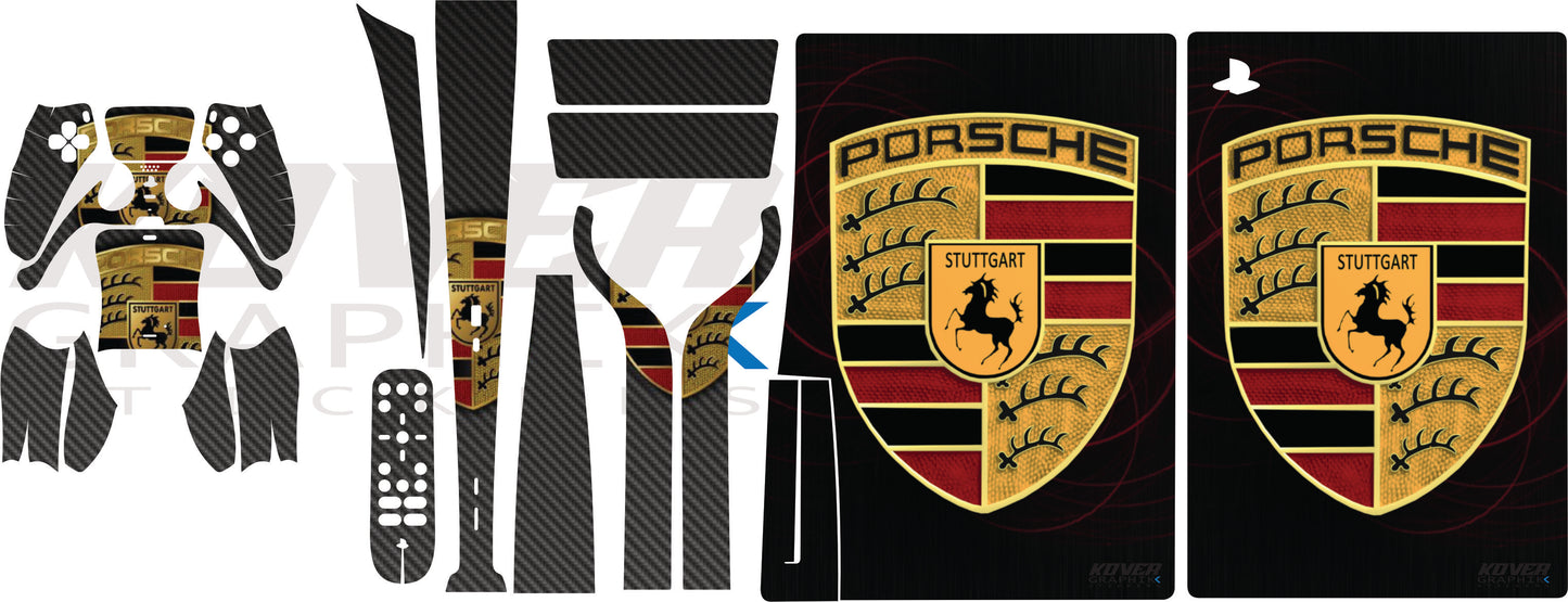 Skin PS5 Porsche – Kit déco personnalisé PlayStation 5 | Kover Graphik