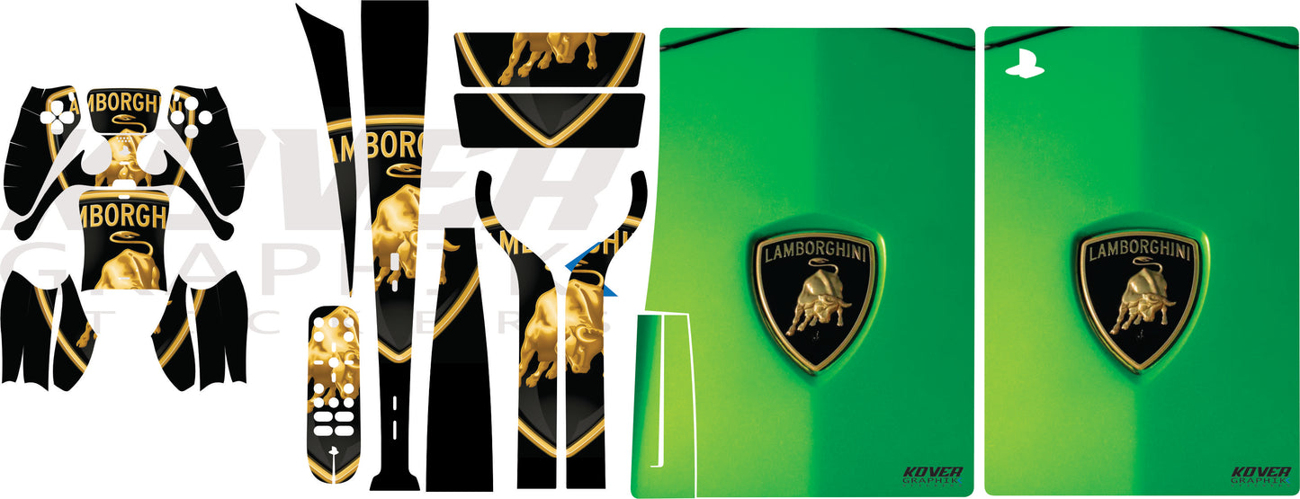 Skin PS5 Lamborghini – Kit déco personnalisé PlayStation 5 | Kover Graphik