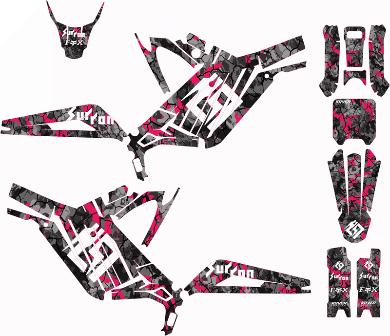 Kit déco Sur-Ron Light Bee – Camo pink-1