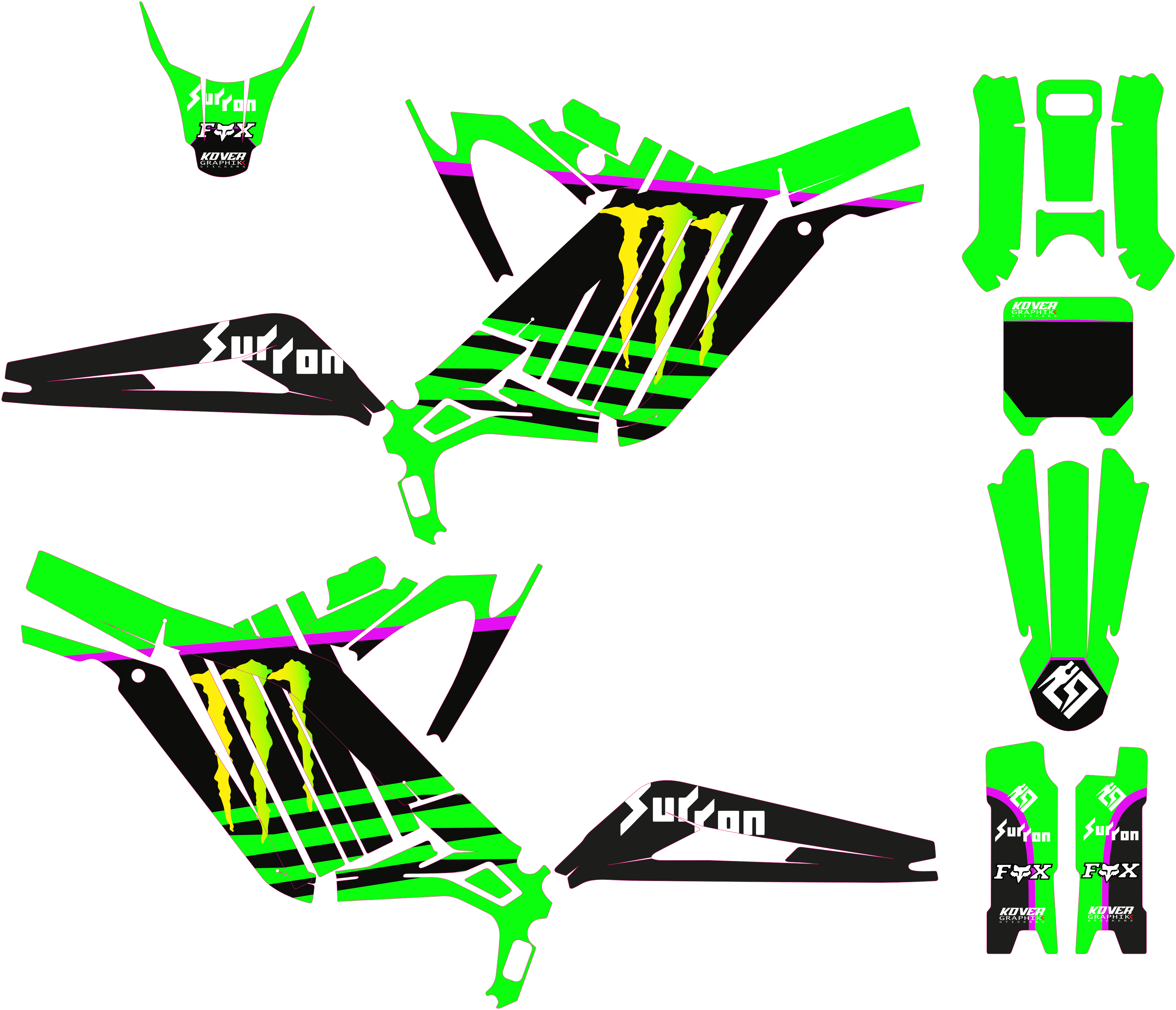 Kit déco Sur-Ron Light Bee – Green Factory