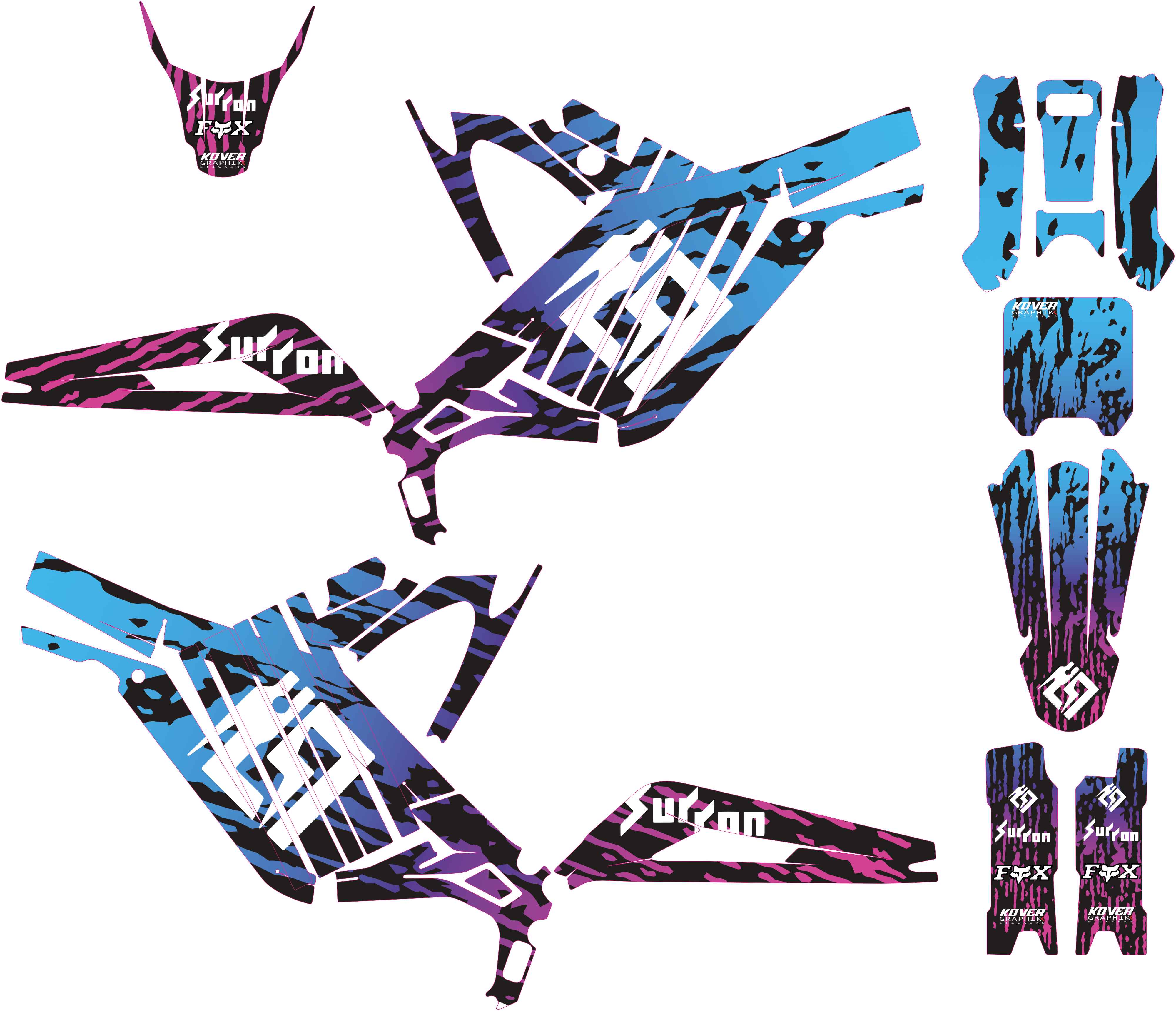 Kit déco Sur-Ron Light Bee – Purple Quarta