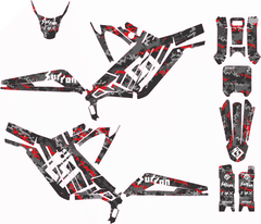 Kit déco Sur-Ron Light Bee – Camo pixel red-1