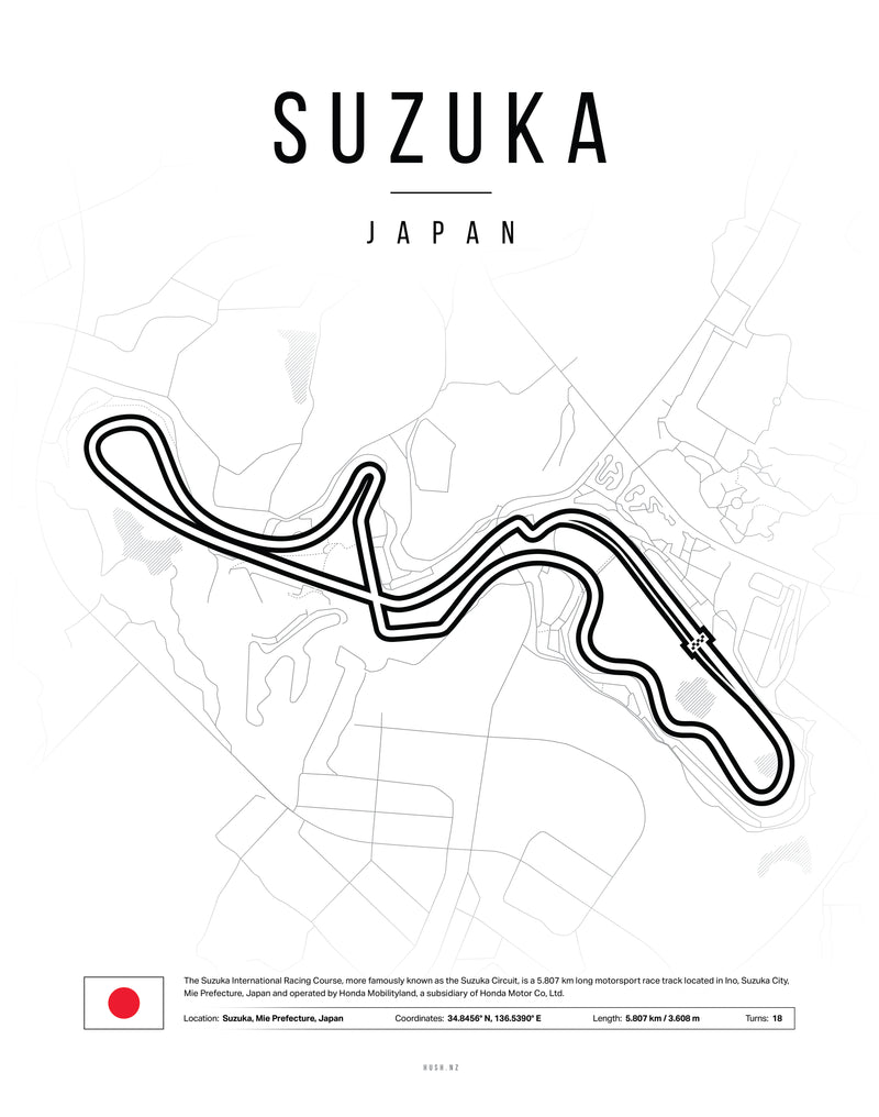 Poster Suzuka Circuit | Affiche Circuit F1 Suzuka – Japon-2