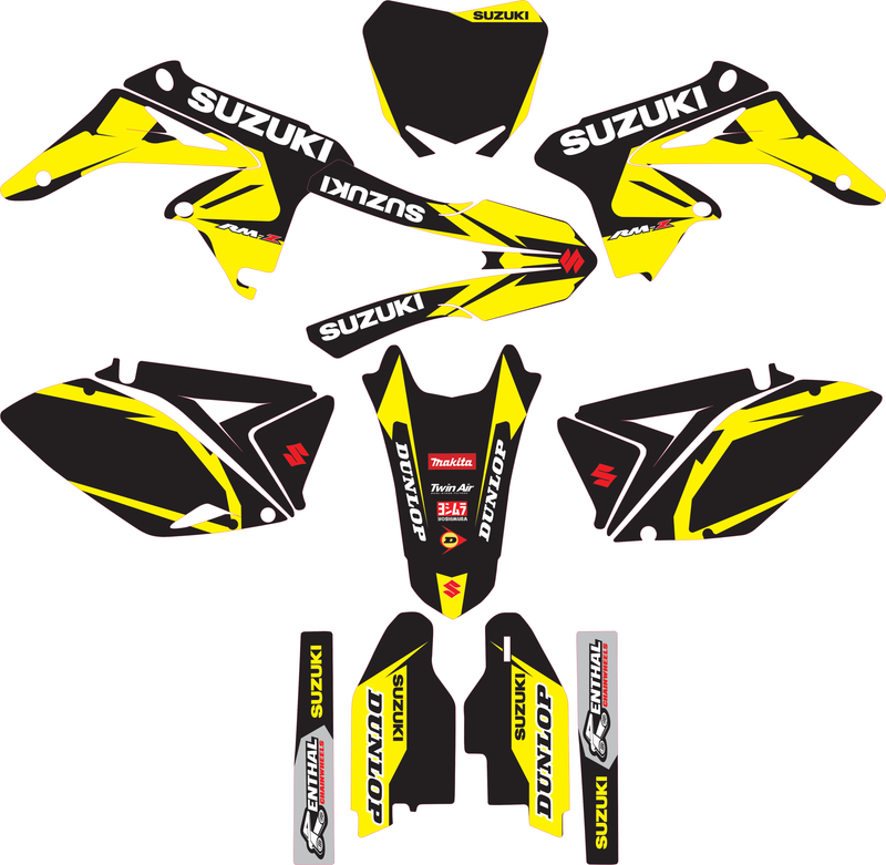 Kit déco Suzuki RMZ / RM-Z 450 (2018–2026) – Design Factory-2