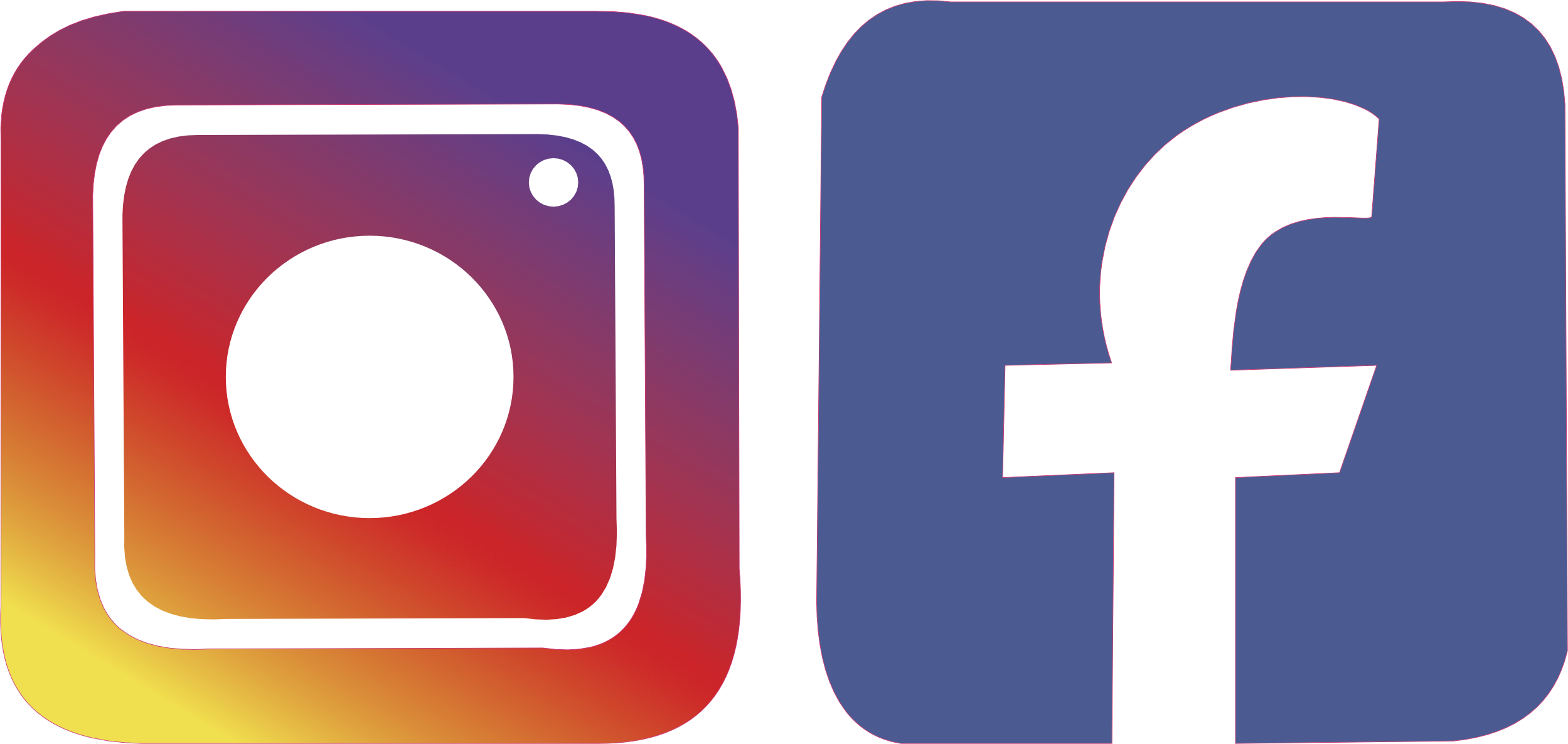 Sticker Instagram & Facebook – Réseaux Sociaux – Signalétique Commerce | Kover Graphik