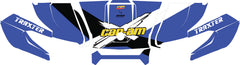 Kit déco capot Can-Am Traxter bleu – Design sport personnalisé-2