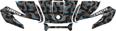 Kit déco capot Can-Am Traxter – Camouflage bleu | Kover Graphik-2